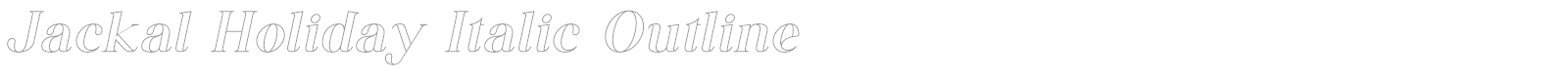 Jackal Holiday font preview